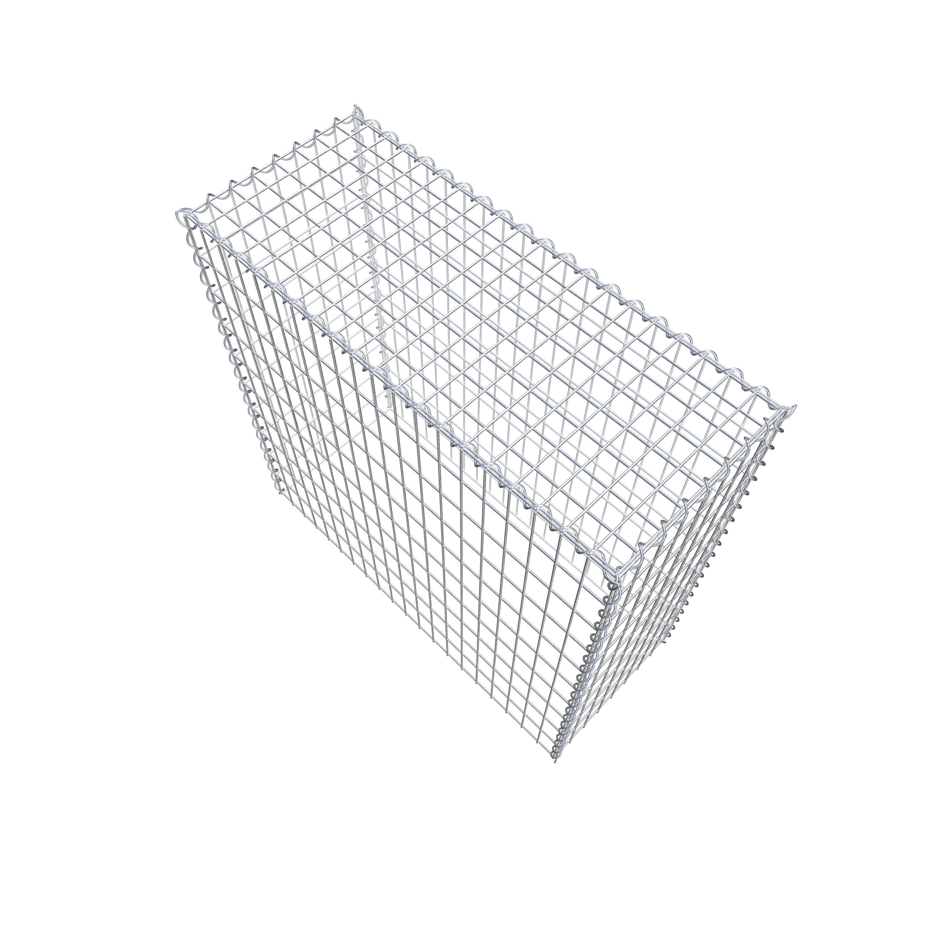 Opvokset gabion type 3 100 cm x 100 cm x 40 cm (L x H x D), maskestørrelse 5 cm x 10 cm, spiral