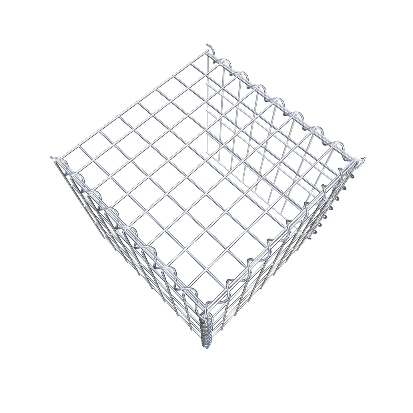 Anbaugabione Typ 4 40 cm x 40 cm x 40 cm (L x H x T), Maschenweite 5 cm x 10 cm, Spirale