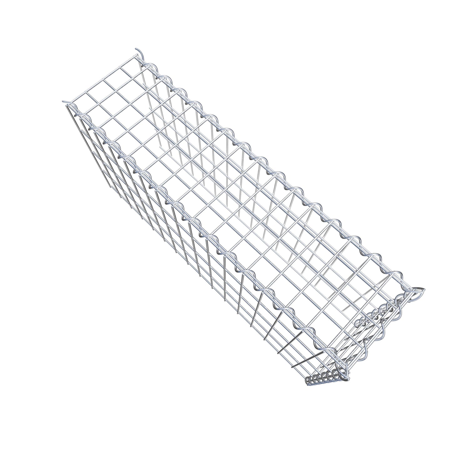 Gabion rapporté type 4 80 cm x 40 cm x 20 cm (L x H x P), mailles 5 cm x 10 cm, spirale