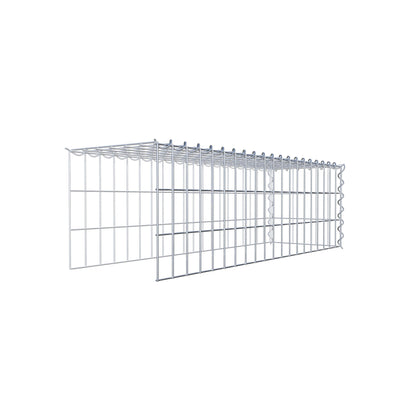 Gavión complementario tipo 4 100 cm x 30 cm x 30 cm (L x A x P), malla 5 cm x 10 cm, espiral