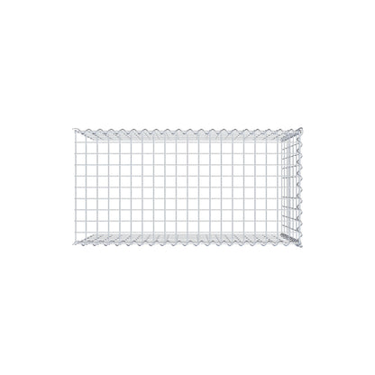 Gabion rapporté type 4 100 cm x 60 cm x 50 cm (L x H x P), mailles 5 cm x 10 cm, spirale