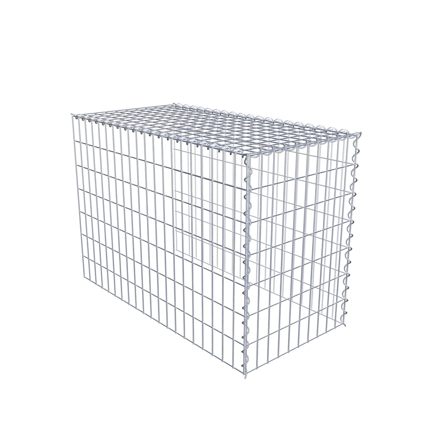 Grown-on gabion type 4 100 cm x 70 cm x 50 cm (L x H x D), mesh size 5 cm x 10 cm, spiral