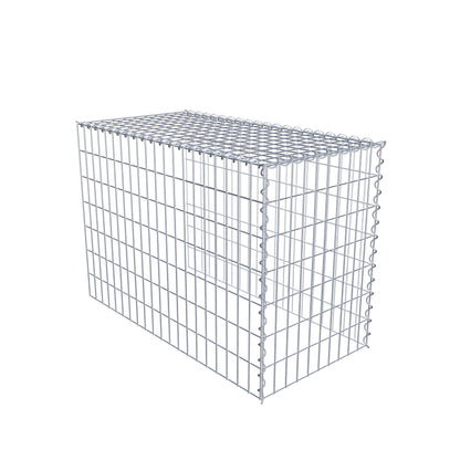 Grown-on gabion type 4 100 cm x 70 cm x 50 cm (L x H x D), mesh size 5 cm x 10 cm, spiral
