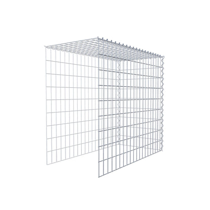 Anbaugabione Typ 4 100 cm x 90 cm x 50 cm (L x H x T), Maschenweite 5 cm x 10 cm, Spirale