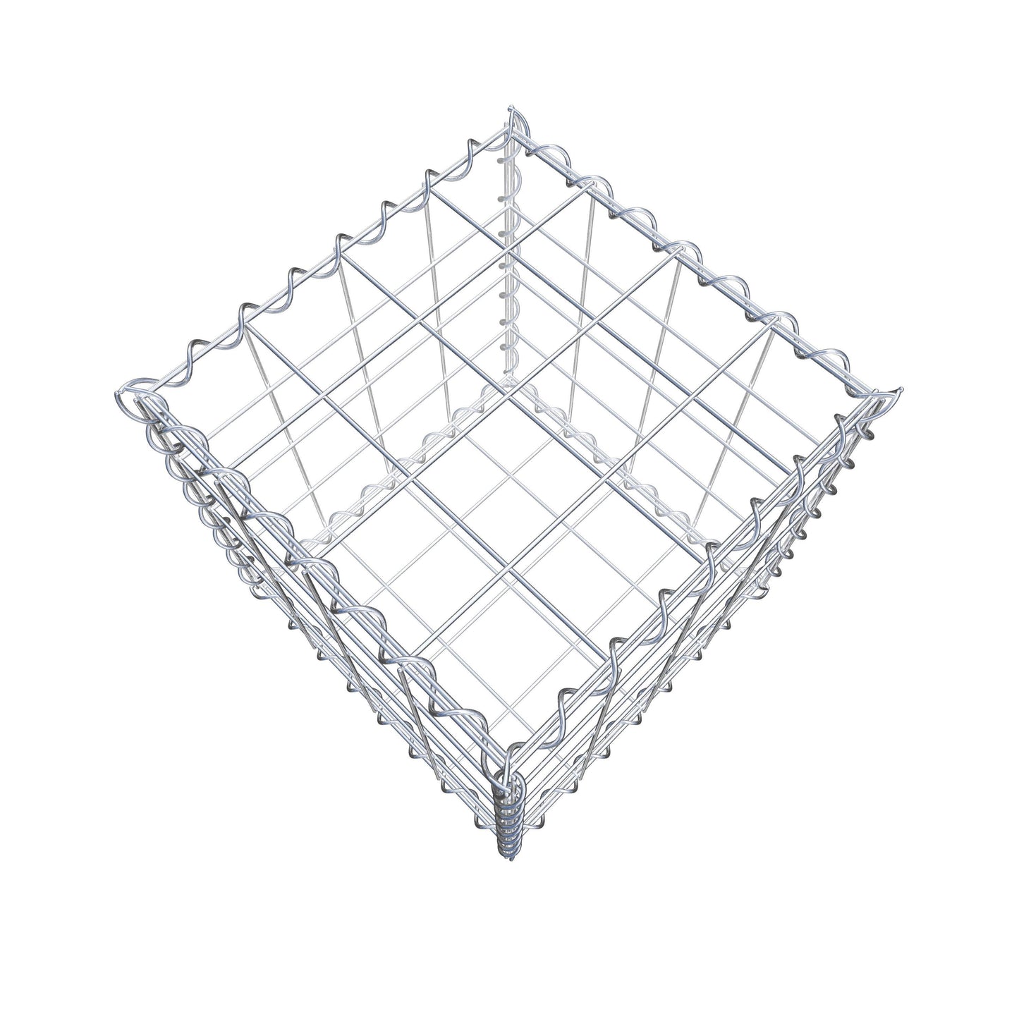 Gabion 40 cm x 40 cm x 40 cm (L x H x D), maskestørrelse 10 cm x 10 cm, spiral