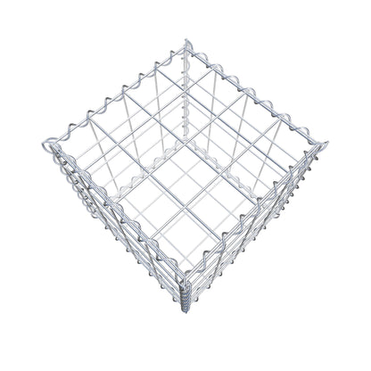 Gabion 40 cm x 40 cm x 40 cm (L x H x D), maskestørrelse 10 cm x 10 cm, spiral