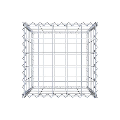 Gabion 50 cm x 50 cm x 50 cm (L x H x D), mesh size 10 cm x 10 cm, spiral