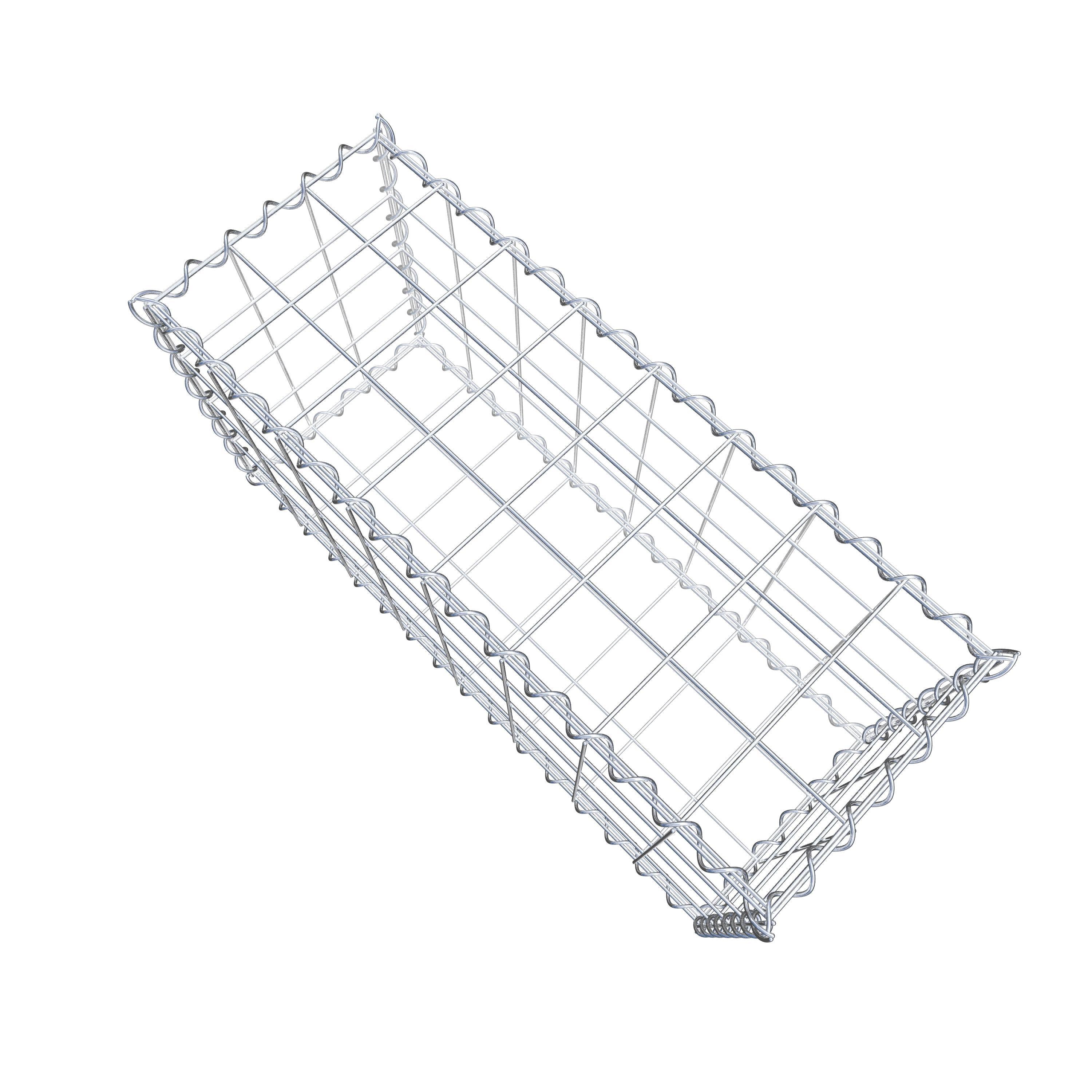 Gabion 80 cm x 40 cm x 30 cm (L x H x D), mesh size 10 cm x 10 cm, spiral