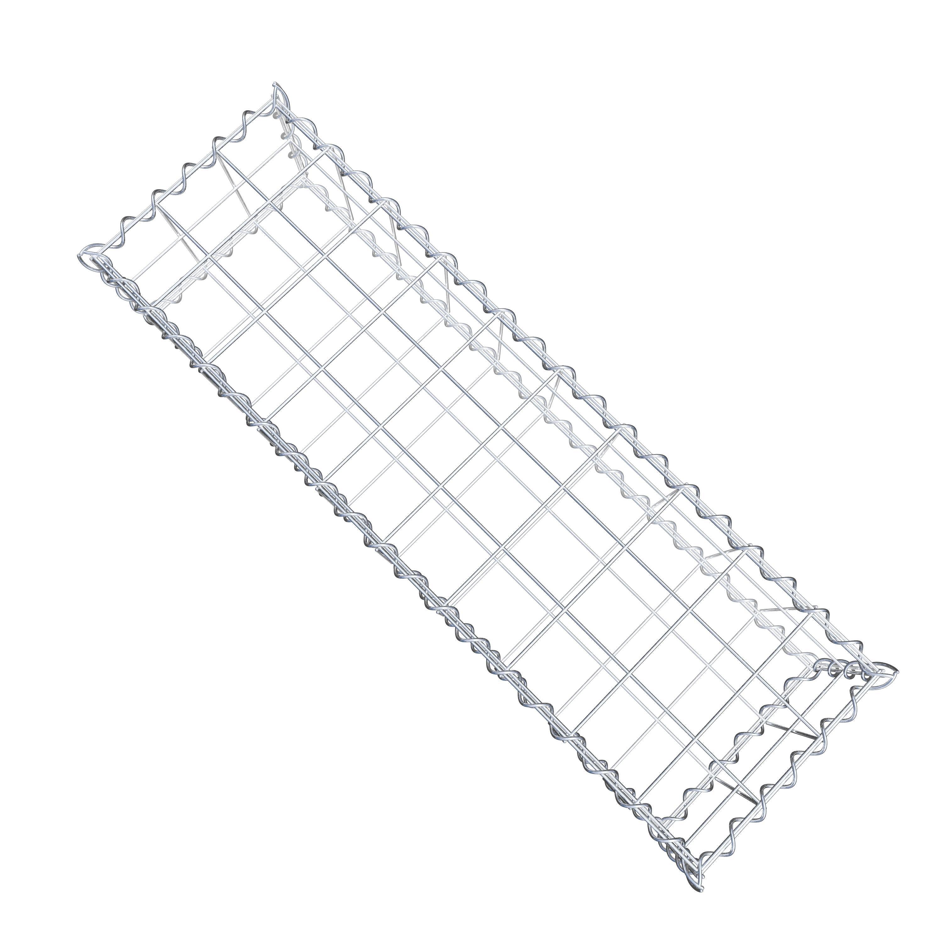 Schanskorf 100 cm x 20 cm x 30 cm (L x H x D), maaswijdte 10 cm x 10 cm, spiraal