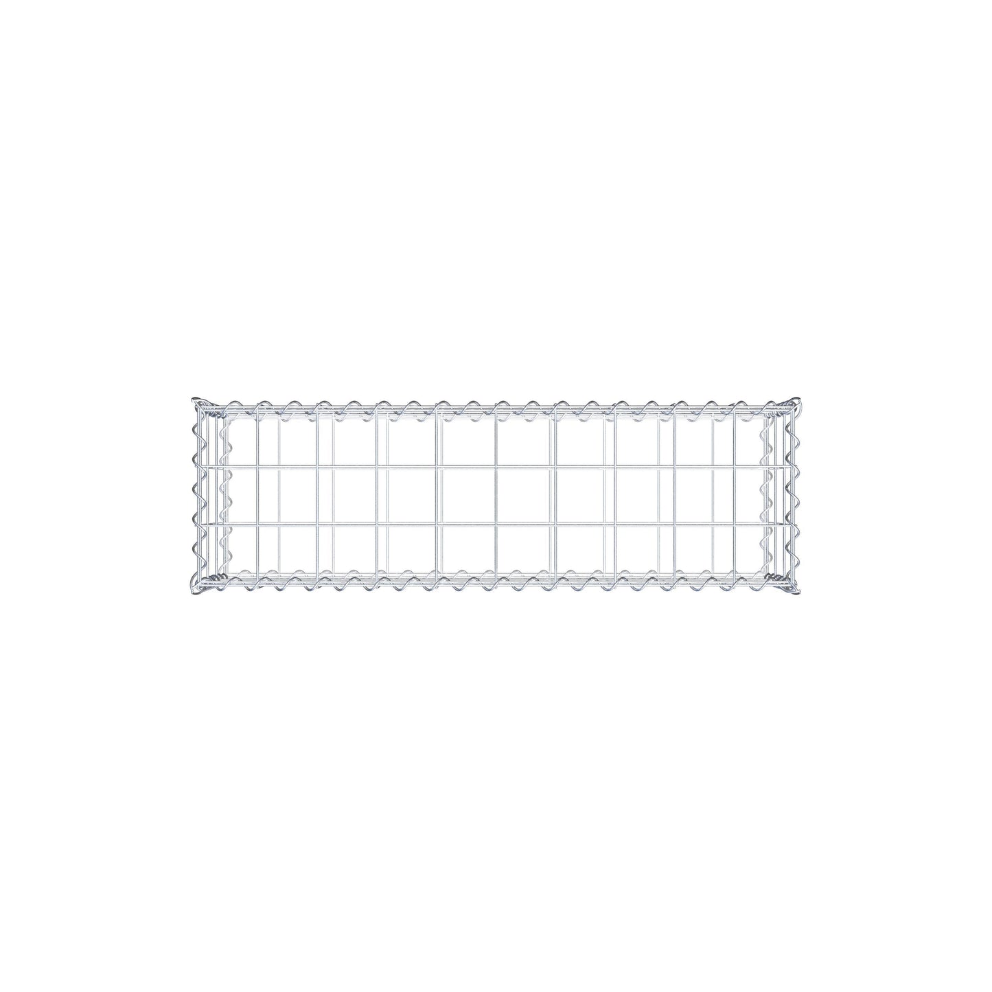 Gabbione 100 cm x 30 cm x 30 cm (L x H x P), maglia 10 cm x 10 cm, spirale