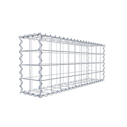 Gabion 100 cm x 40 cm x 20 cm (L x H x D), maskestørrelse 10 cm x 10 cm, spiral