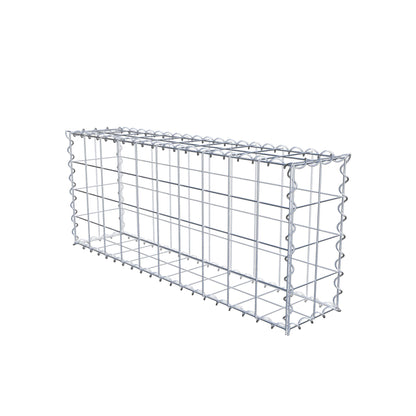 Gabion 100 cm x 40 cm x 20 cm (L x H x D), maskestørrelse 10 cm x 10 cm, spiral