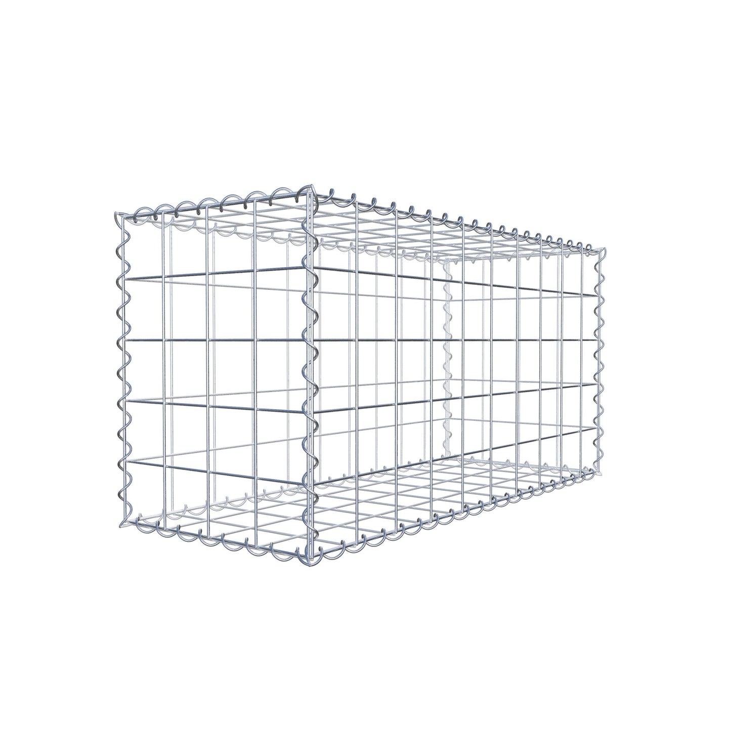 Gabion 100 cm x 50 cm x 40 cm (L x H x P), mailles 10 cm x 10 cm, spirale
