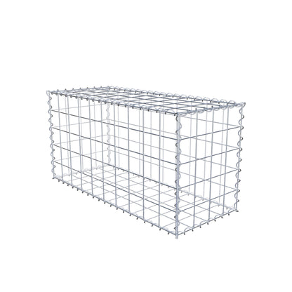 Gabion 100 cm x 50 cm x 40 cm (L x H x P), mailles 10 cm x 10 cm, spirale