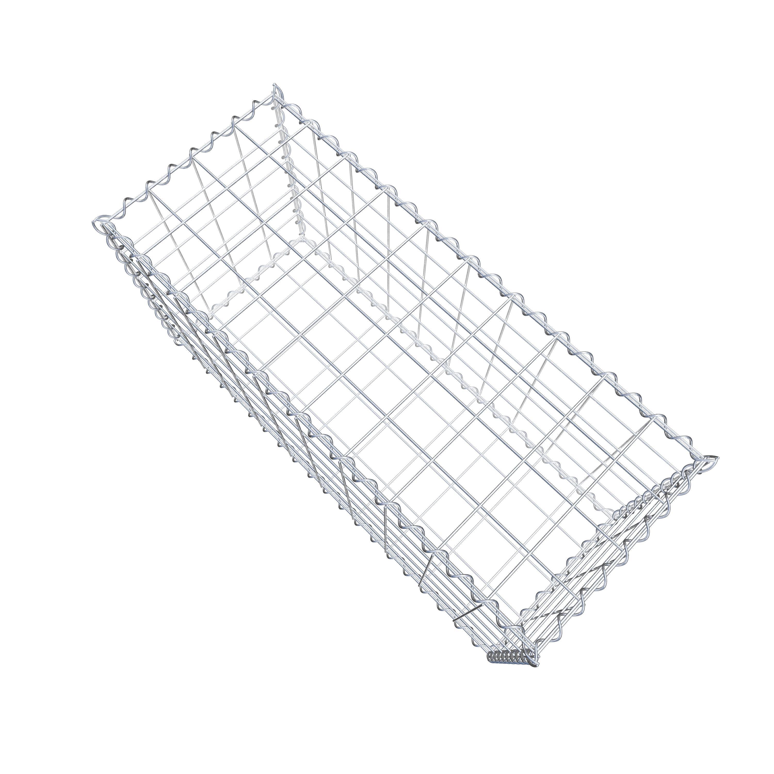 Schanskorf 100 cm x 50 cm x 40 cm (L x H x D), maaswijdte 10 cm x 10 cm, spiraal