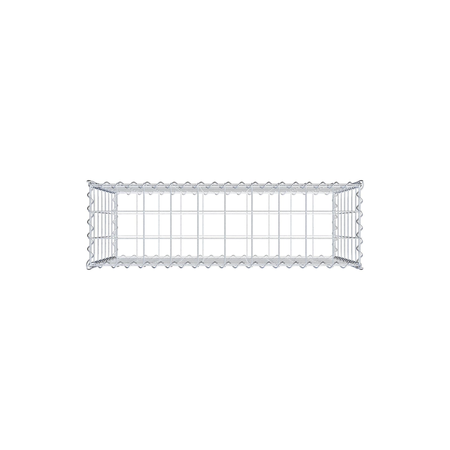 Gabbione 100 cm x 70 cm x 30 cm (L x H x P), maglia 10 cm x 10 cm, spirale