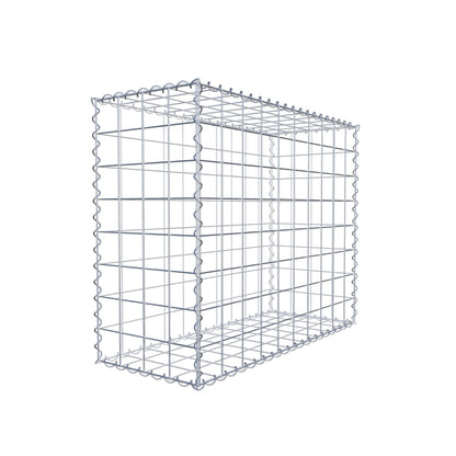Gabion 100 cm x 80 cm x 40 cm (L x H x D), maskestørrelse 10 cm x 10 cm, spiral