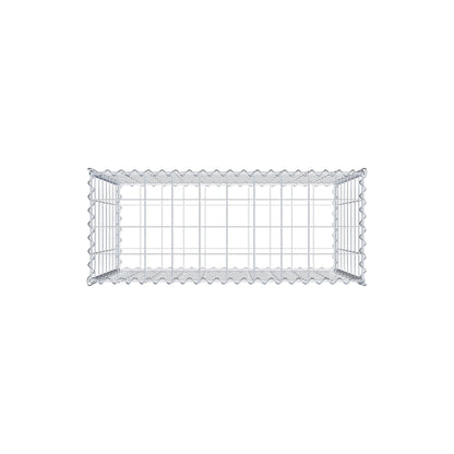 Gabion 100 cm x 80 cm x 40 cm (L x H x D), maskestørrelse 10 cm x 10 cm, spiral