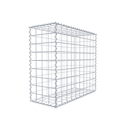 Gabion 100 cm x 90 cm x 40 cm (L x H x D), maskestørrelse 10 cm x 10 cm, spiral