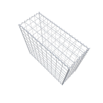 Gabion 100 cm x 90 cm x 40 cm (L x H x D), maskestørrelse 10 cm x 10 cm, spiral