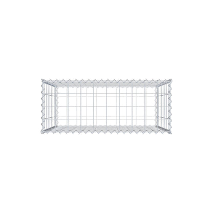 Gabion 100 cm x 90 cm x 40 cm (L x H x D), maskestørrelse 10 cm x 10 cm, spiral