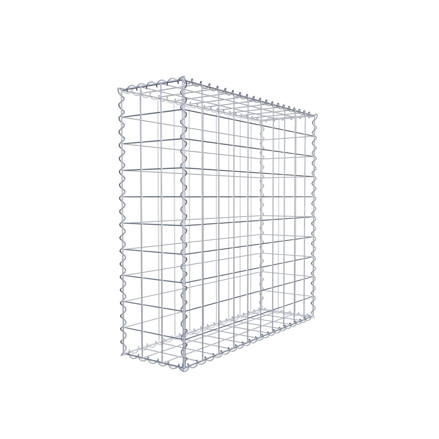 Gabion 100 cm x 100 cm x 30 cm (L x H x P), mailles 10 cm x 10 cm, spirale