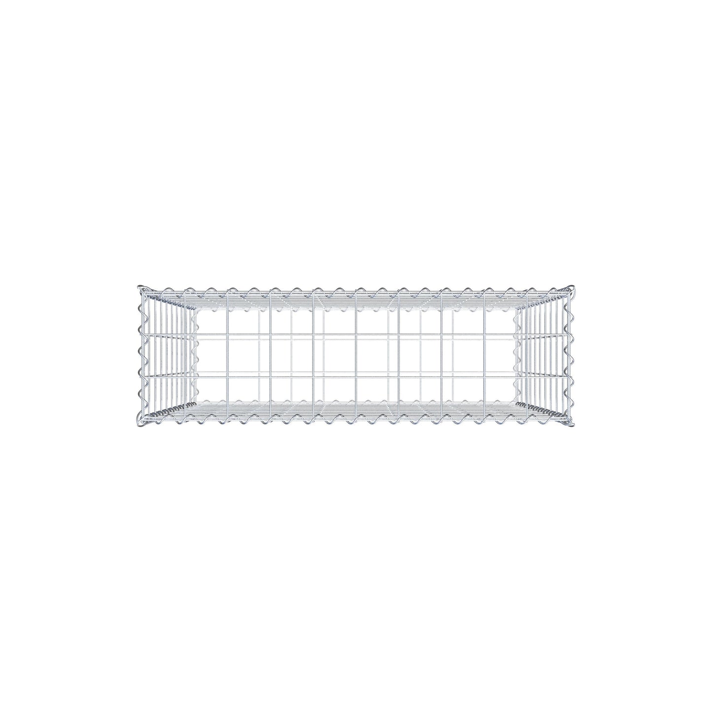 Gabion 100 cm x 100 cm x 30 cm (L x H x P), mailles 10 cm x 10 cm, spirale