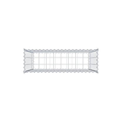 Gabion 100 cm x 100 cm x 30 cm (L x H x P), mailles 10 cm x 10 cm, spirale