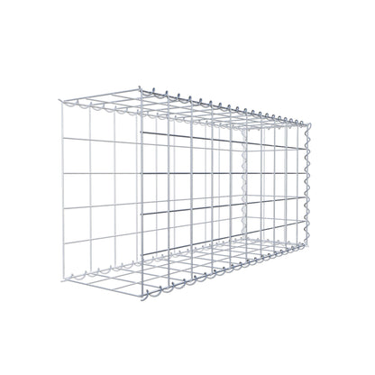 Gabion rapporté type 2 100 cm x 50 cm x 30 cm (L x H x P), mailles 10 cm x 10 cm, spirale