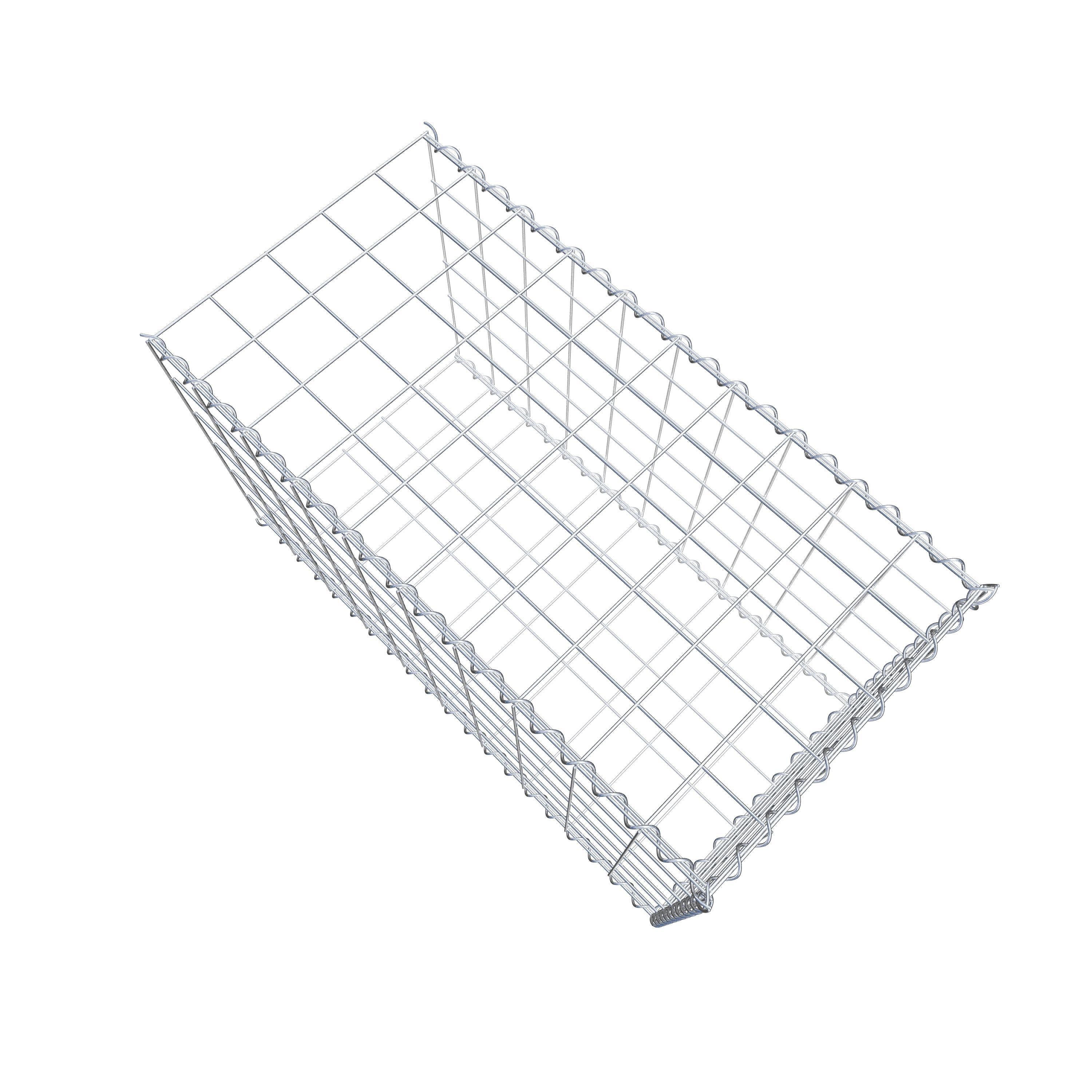 Add-on schanskorf type 2 100 cm x 60 cm x 50 cm (L x H x D), maaswijdte 10 cm x 10 cm, spiraal