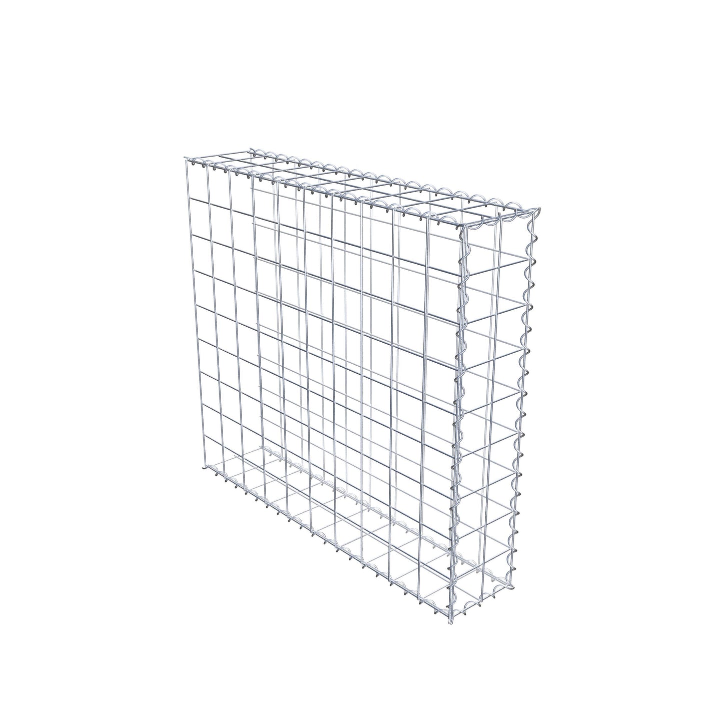 Extra gabion typ 2 100 cm x 90 cm x 20 cm (L x H x D), maskstorlek 10 cm x 10 cm, spiral