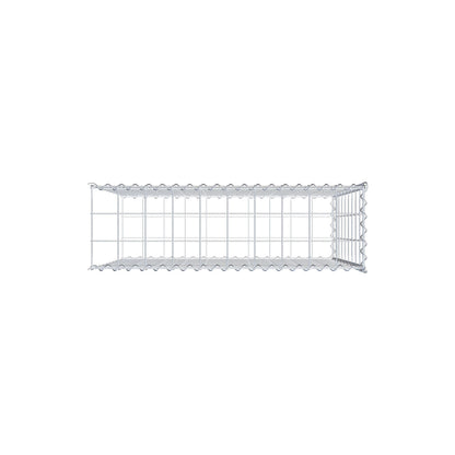 Aangebouwde schanskorf type 2 100 cm x 90 cm x 30 cm (L x H x D), maaswijdte 10 cm x 10 cm, spiraal