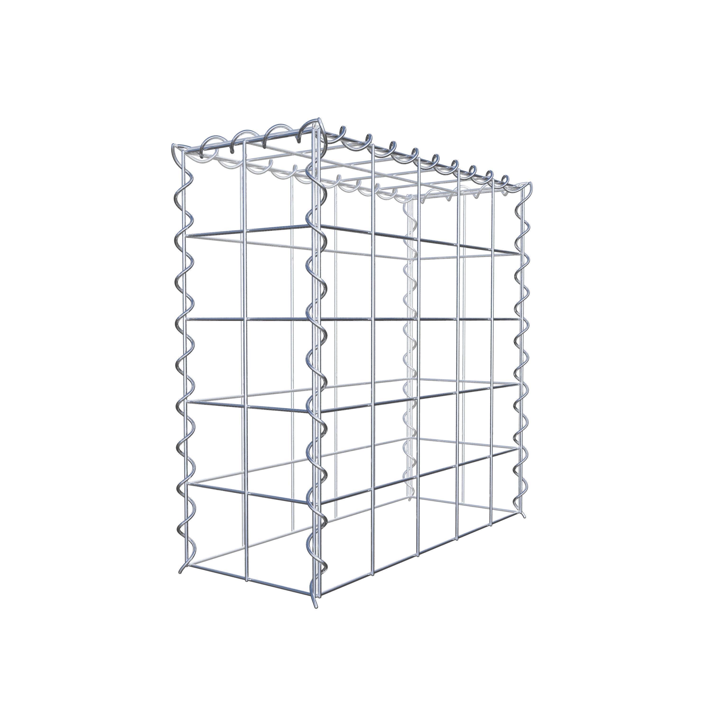 Gabião tipo 3 50 cm x 50 cm x 20 cm (C x A x P), malhagem 10 cm x 10 cm, espiral