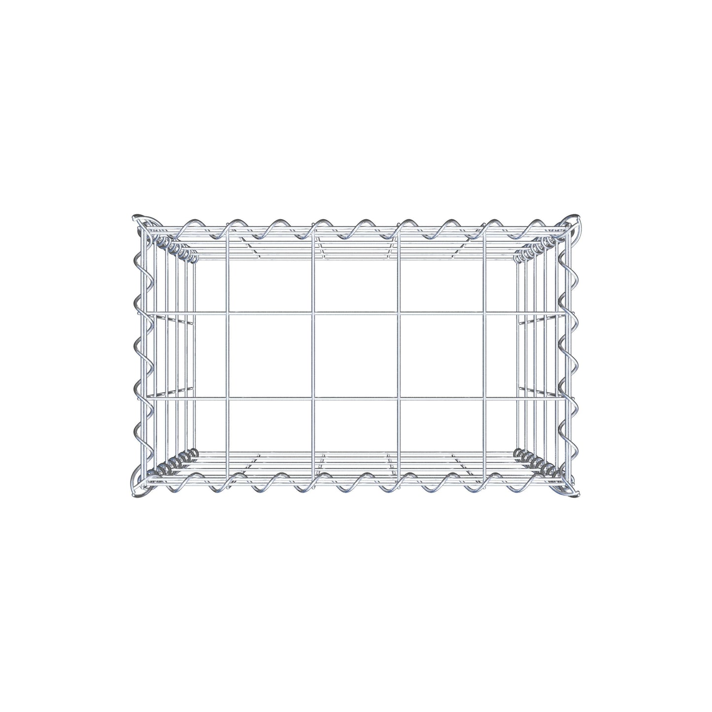 Gabbione aggiuntivo tipo 3 50 cm x 50 cm x 30 cm (L x H x P), dimensione maglia 10 cm x 10 cm, a spirale