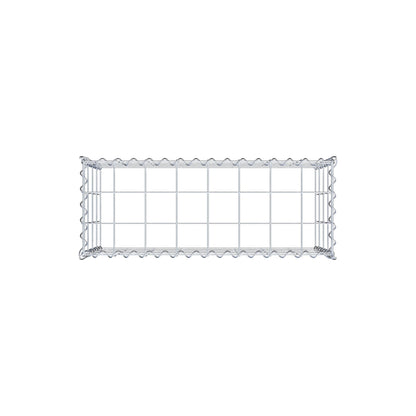 Gabião tipo 3 80 cm x 40 cm x 30 cm (C x A x P), malhagem 10 cm x 10 cm, espiral