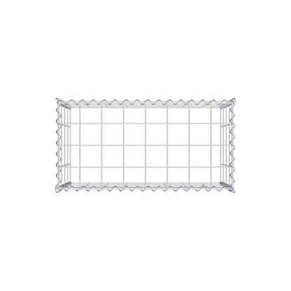 Opvokset gabion type 3 80 cm x 40 cm x 40 cm (L x H x D), maskestørrelse 10 cm x 10 cm, spiral