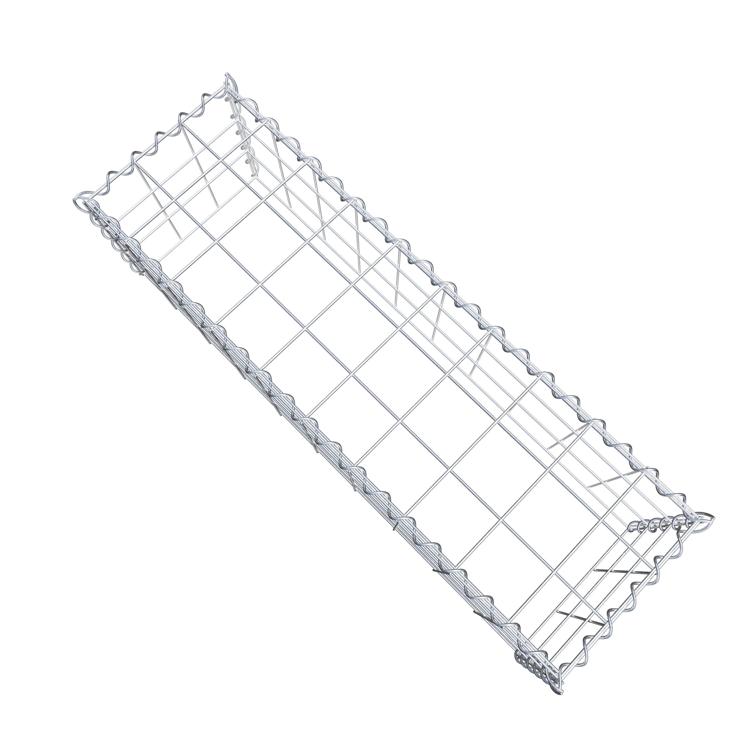 Gabião Tipo 3 100 cm x 30 cm x 30 cm (C x A x P), malhagem 10 cm x 10 cm, espiral