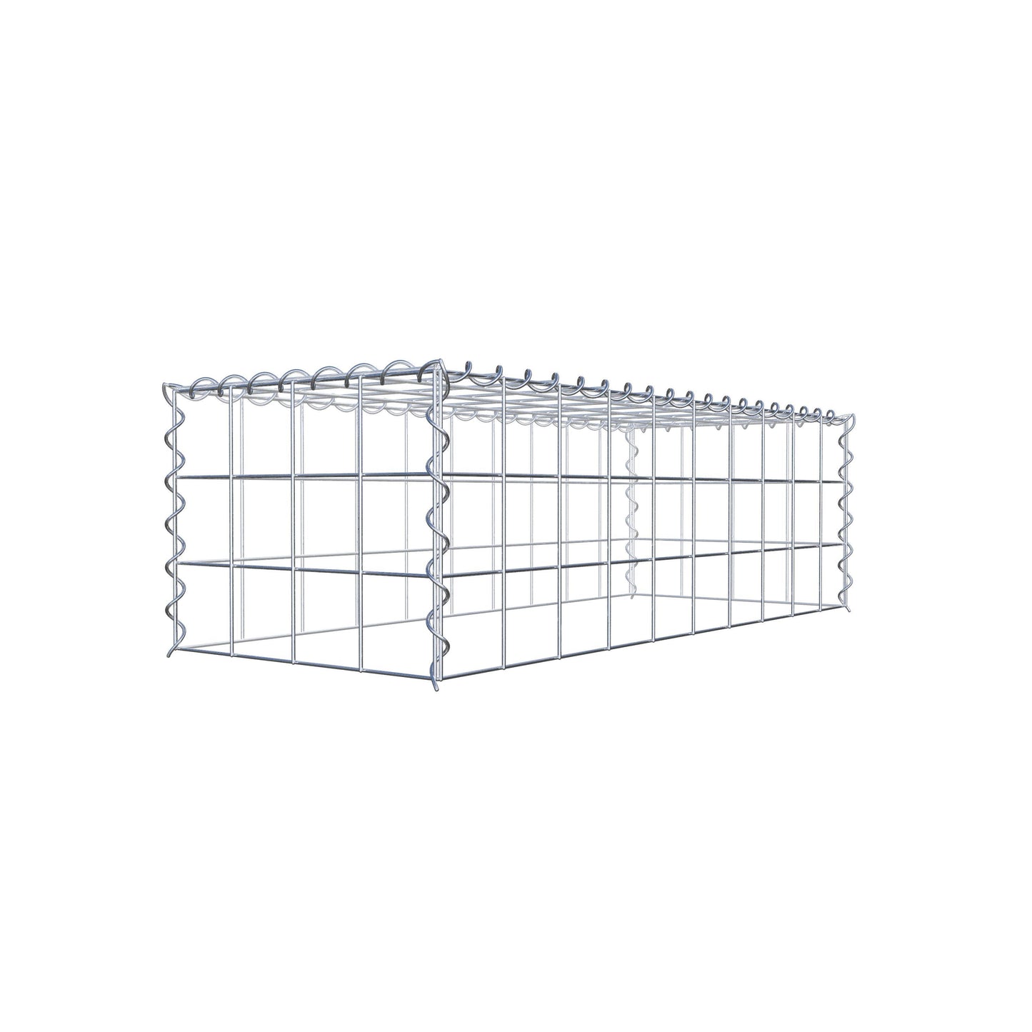 Gabbione aggiuntivo tipo 3 100 cm x 30 cm x 40 cm (L x H x P), maglia 10 cm x 10 cm, spirale