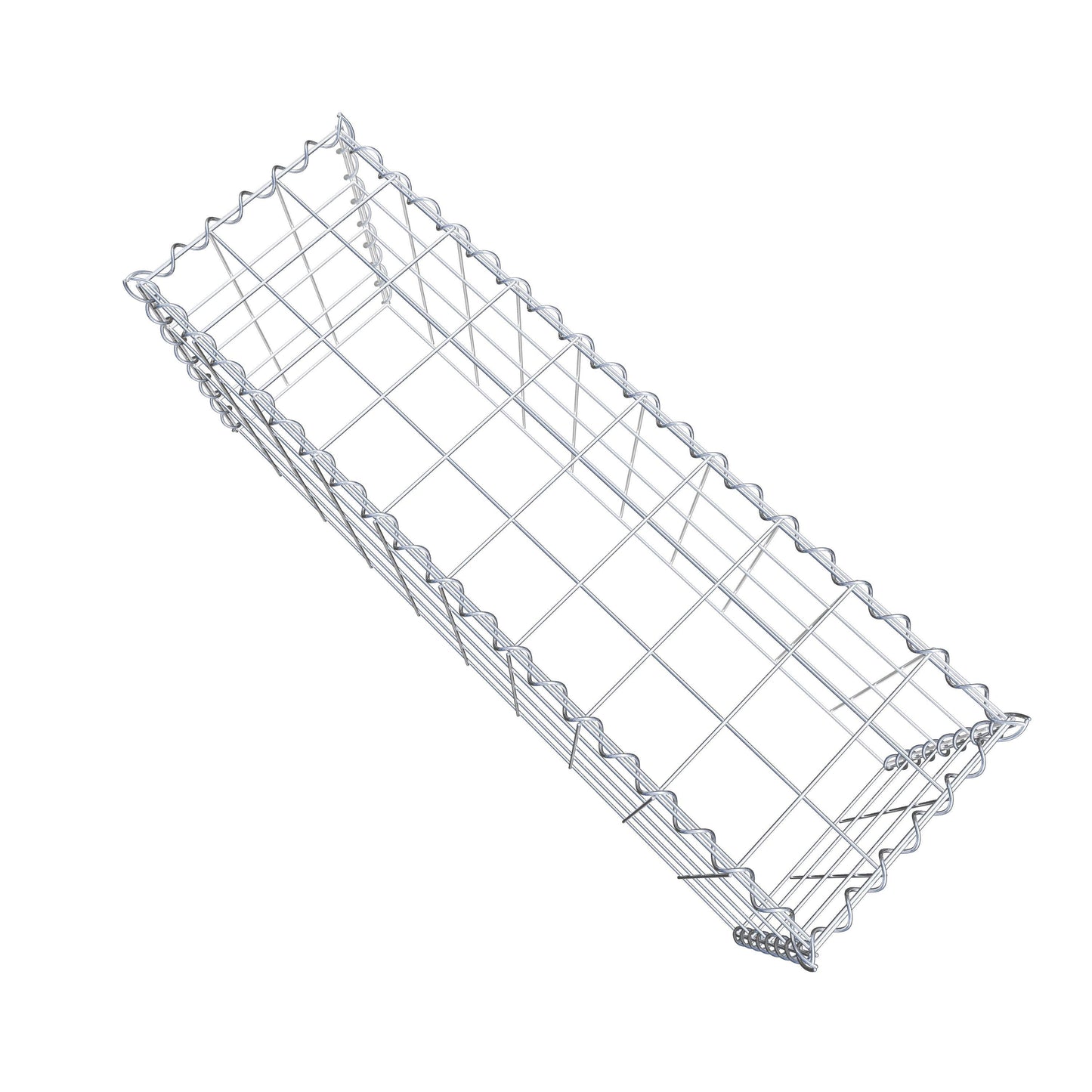 Opvokset gabion type 3 100 cm x 40 cm x 30 cm (L x H x D), maskestørrelse 10 cm x 10 cm, spiral
