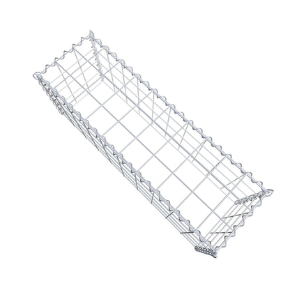 Opvokset gabion type 3 100 cm x 40 cm x 30 cm (L x H x D), maskestørrelse 10 cm x 10 cm, spiral
