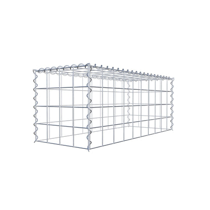 Gabbione aggiuntivo tipo 3 100 cm x 40 cm x 40 cm (L x A x P), maglia 10 cm x 10 cm, spirale