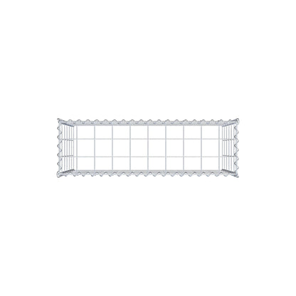 Gabião Tipo 3 100 cm x 60 cm x 30 cm (C x A x P), malhagem 10 cm x 10 cm, espiral