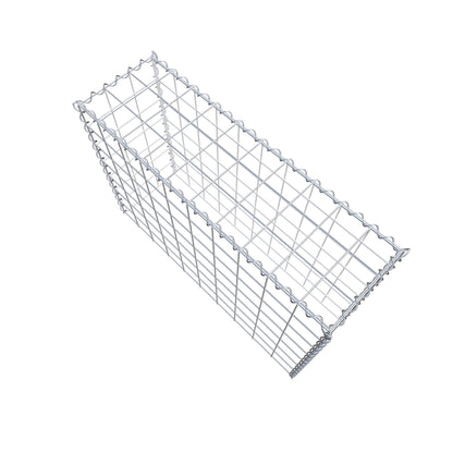 Opvokset gabion type 3 100 cm x 70 cm x 30 cm (L x H x D), maskestørrelse 10 cm x 10 cm, spiral