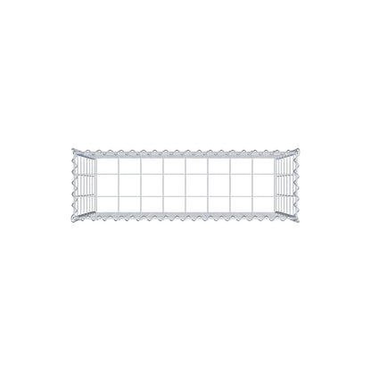 Opvokset gabion type 3 100 cm x 70 cm x 30 cm (L x H x D), maskestørrelse 10 cm x 10 cm, spiral