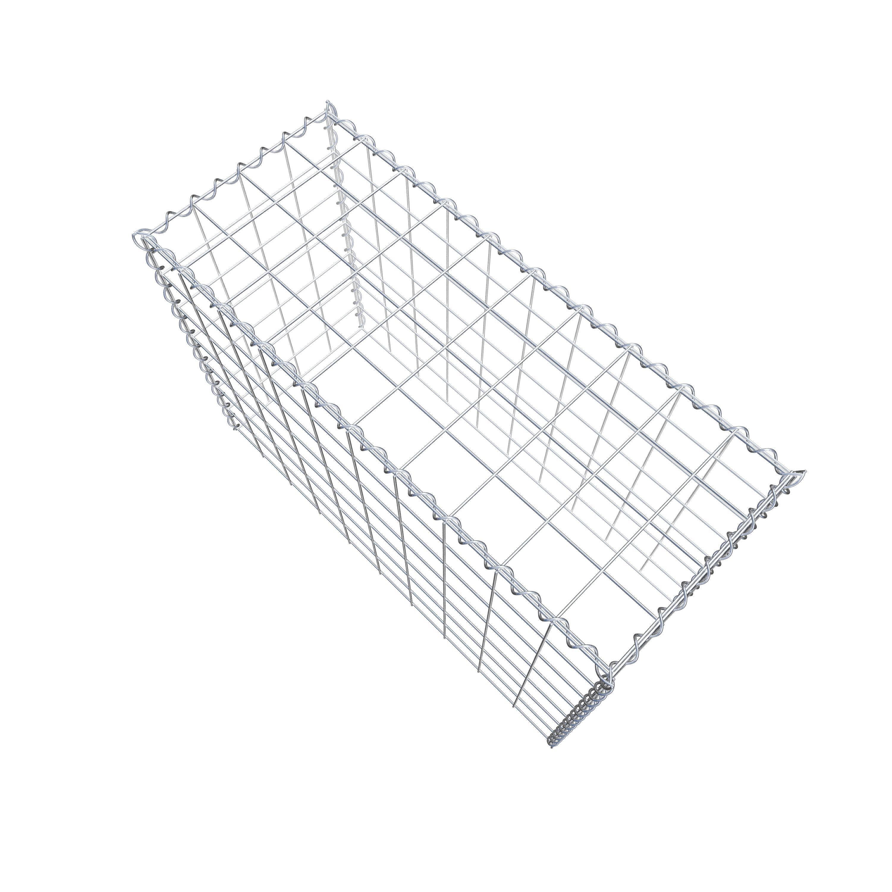 Gabião tipo 3 100 cm x 70 cm x 40 cm (C x A x P), malhagem 10 cm x 10 cm, espiral