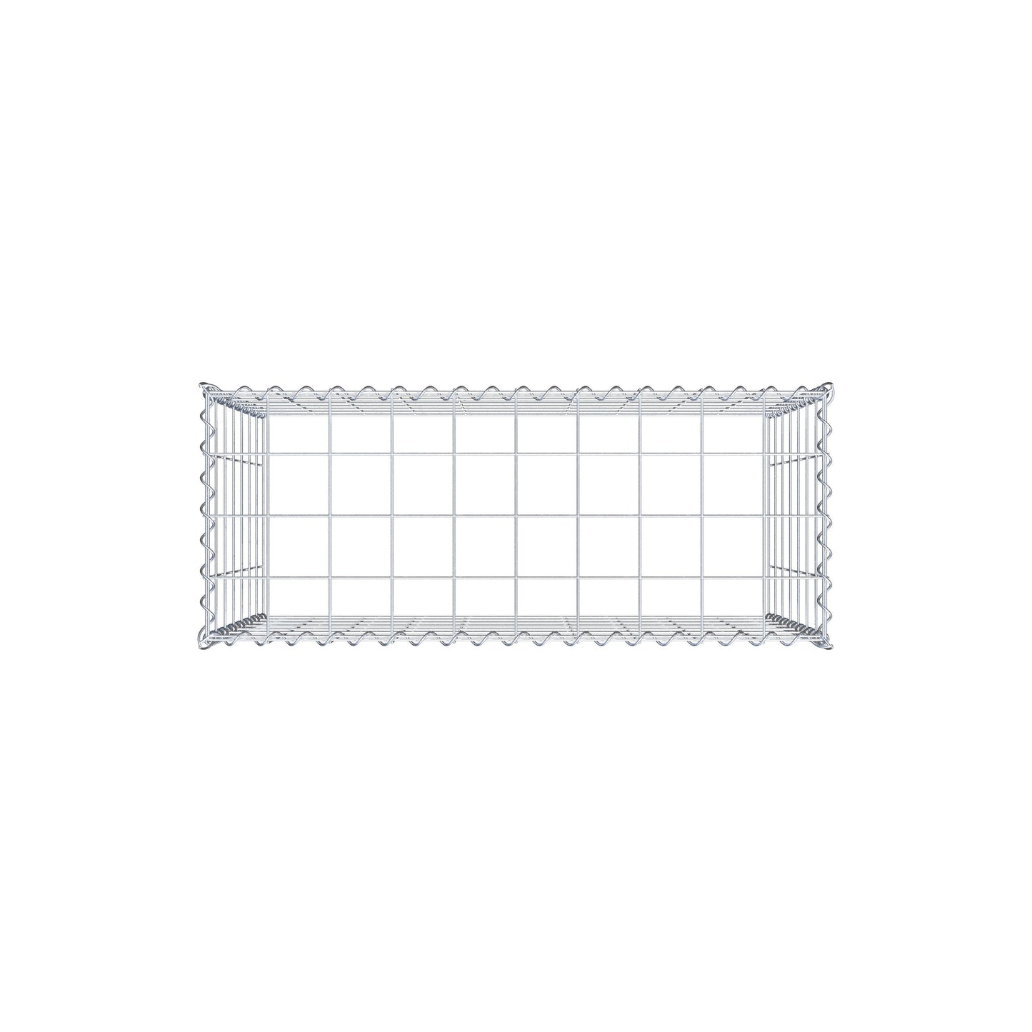 Grown-on gabion type 3 100 cm x 70 cm x 40 cm (L x H x D), mesh size 10 cm x 10 cm, spiral