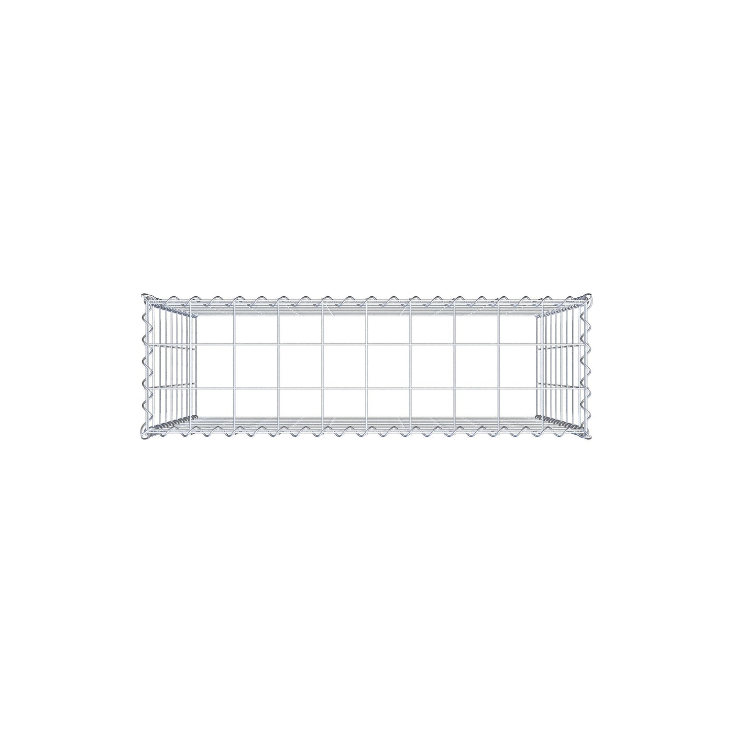 Opvokset gabion type 3 100 cm x 90 cm x 30 cm (L x H x D), maskestørrelse 10 cm x 10 cm, spiral