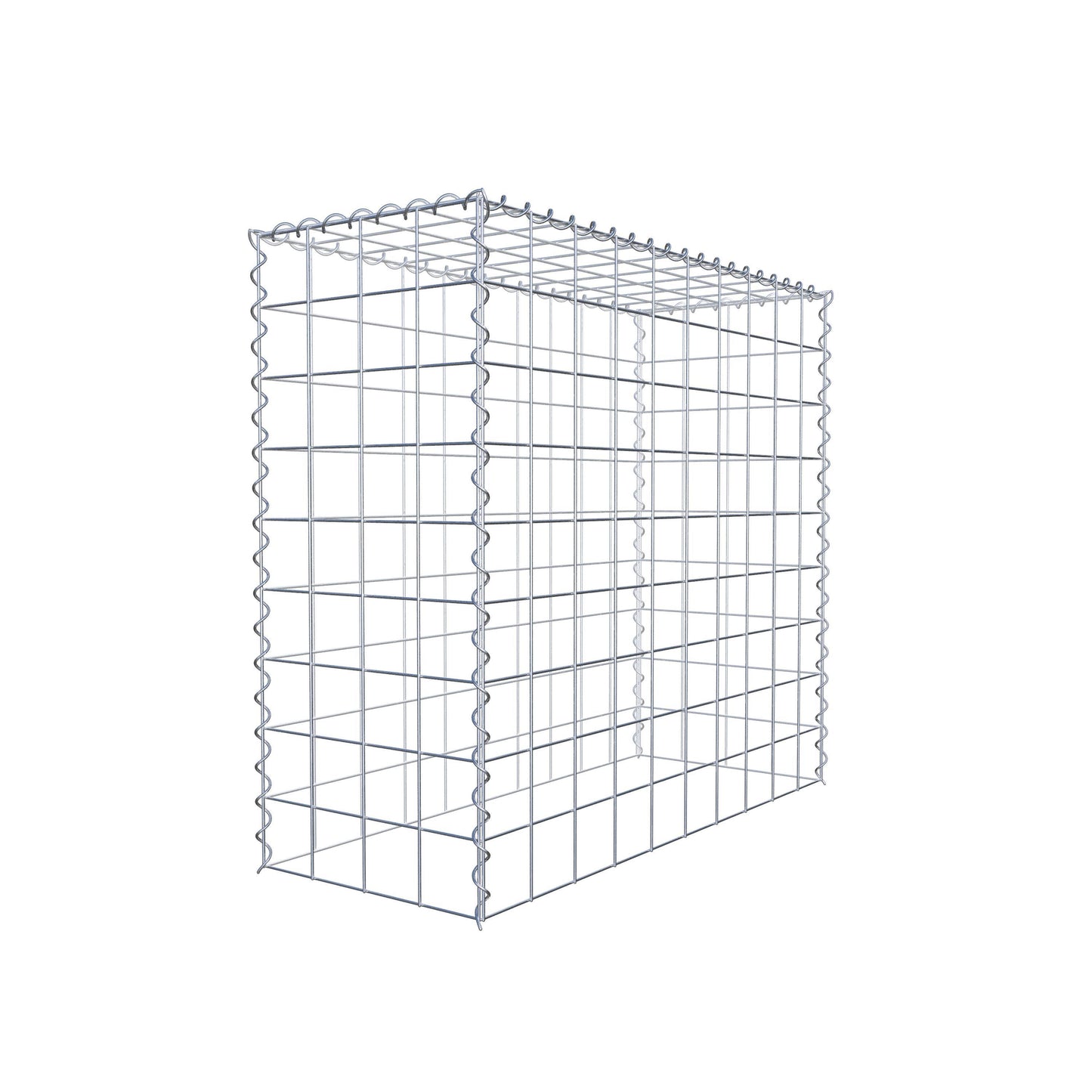 Gabion rapporté type 3 100 cm x 90 cm x 40 cm (L x H x P), mailles 10 cm x 10 cm, spirale
