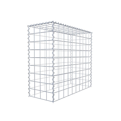Gabion rapporté type 3 100 cm x 90 cm x 40 cm (L x H x P), mailles 10 cm x 10 cm, spirale