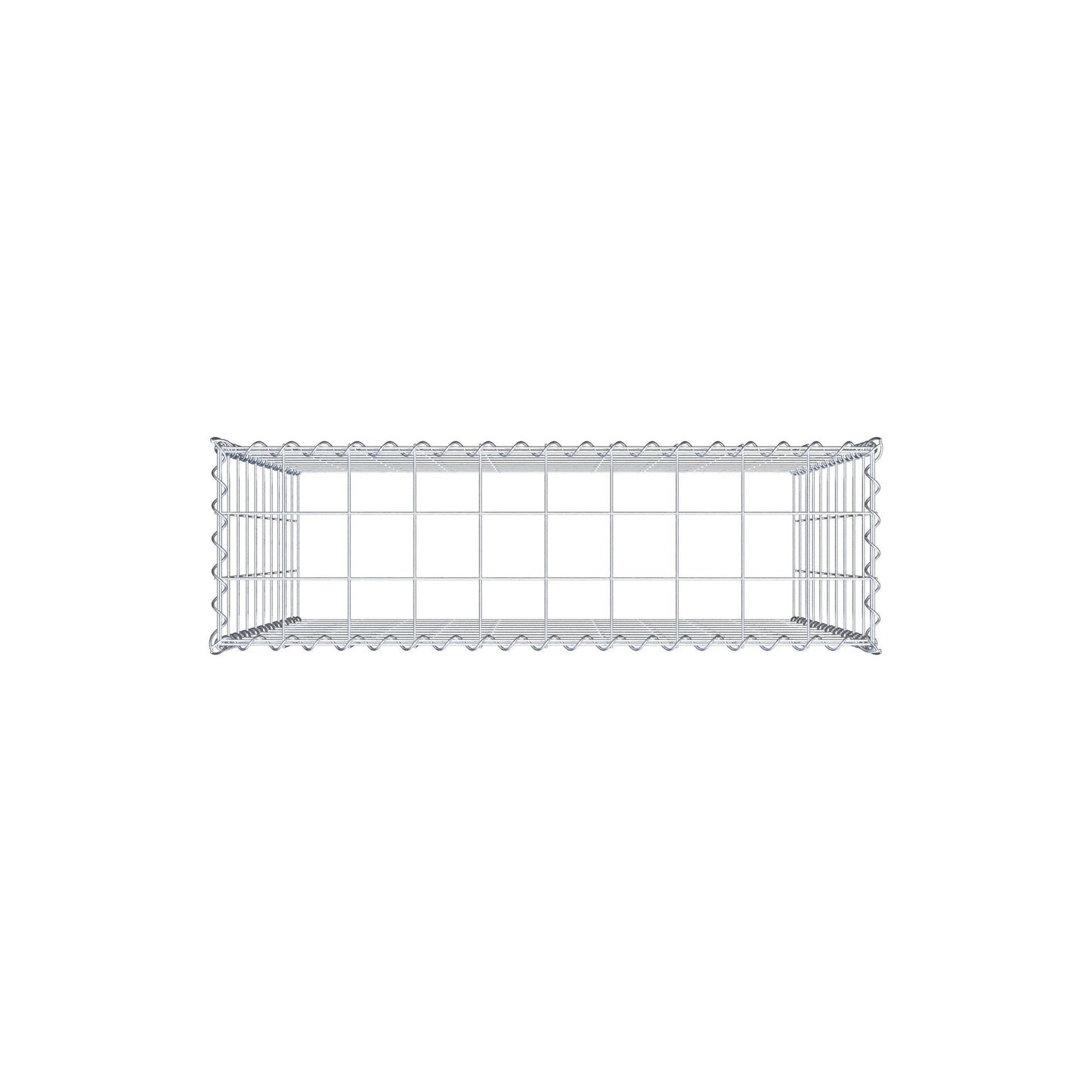 Grown-on gabion type 3 100 cm x 100 cm x 30 cm (L x H x D), mesh size 10 cm x 10 cm, spiral